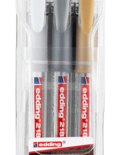 2185 Jel Roller Kalem 0.7Mm Karışık Metalik Beyaz-Altın-Gümüş (3 Lü Set)