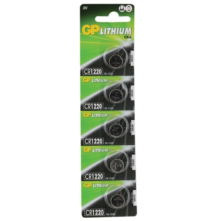 3v lityum düğme pil cr1220 c5 5 li paket
