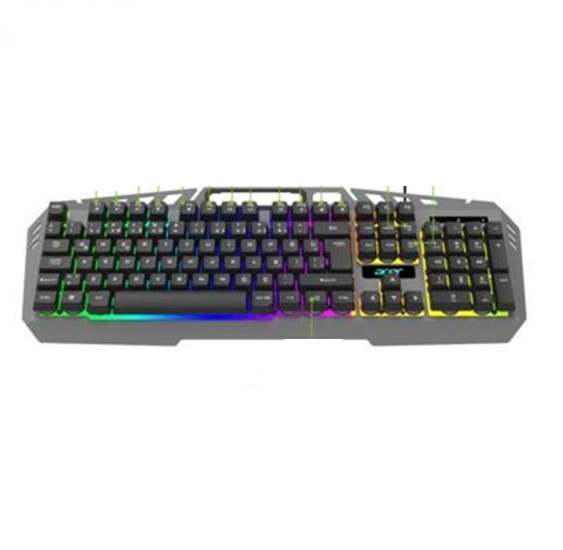 acer okw213 gri rgb rainbow backlit gaming keyboard rainbow kablolu klavye kablo uzunluğu 1,5 metre