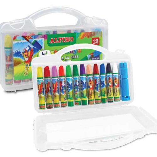 Alpino Pastel Boya 12 Renk Plastik Kutu Dc-008296