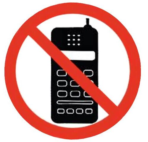 Aplı Yapışkanlı Kağıt Uyarı Etiketi (Telefon İle Konuşulmaz) 114X114 Mm (1 Adet) Ref-848