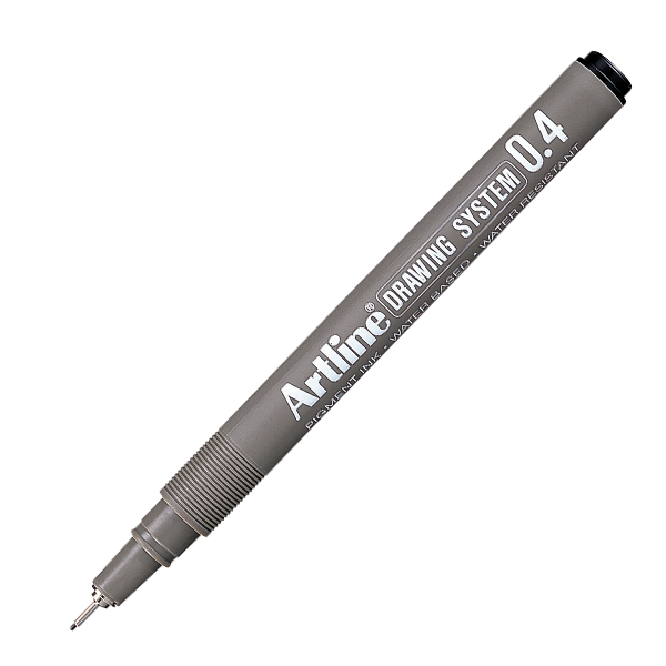 artline ek 234 drawing system cizim kalemi 0 4 mm siyah 12 li kutu 231365.png