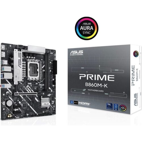 Asus Prıme B860M-K-İntel B860 Soket 1851 Ddr5 8800+(Oc)Mhz Matx Gaming (Oyuncu) Anakart