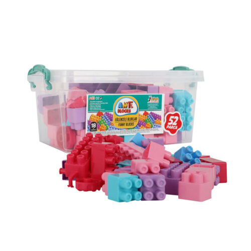 Asya Oyuncak Ant Blocks Pembe 52 Parça Box Ant052-P