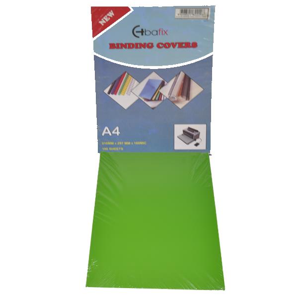 bafix a 4 pvc cilt kapagi 160 micron yesil 106836 100 lu 1 paket 100 adet 254381.jpg
