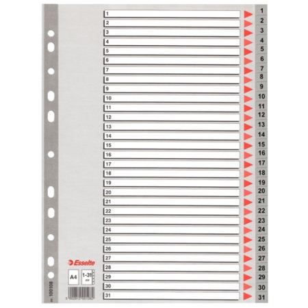 bafix a4 seperator 1 31 rakamli plastik 10 lu paket 239085.jpg
