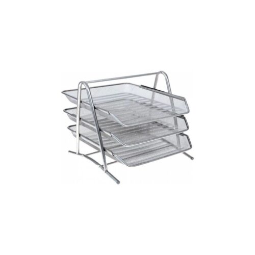 Bafix Evrak Rafı Metal Perforeli 3 Katlı Gri Bfx-Mer9205G