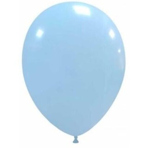 Balonevi Balon 12" Baskı Makaron Mavi (100 Lü Paket)