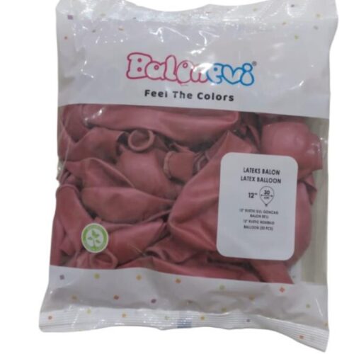 Balonevi Balon 12" Gül Goncası (50 Li Paket)