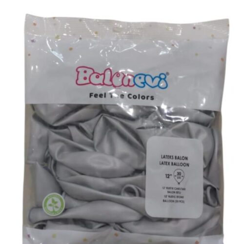 Balonevi Balon 12" Rustik Çakıl Taşı (50 Li Paket)