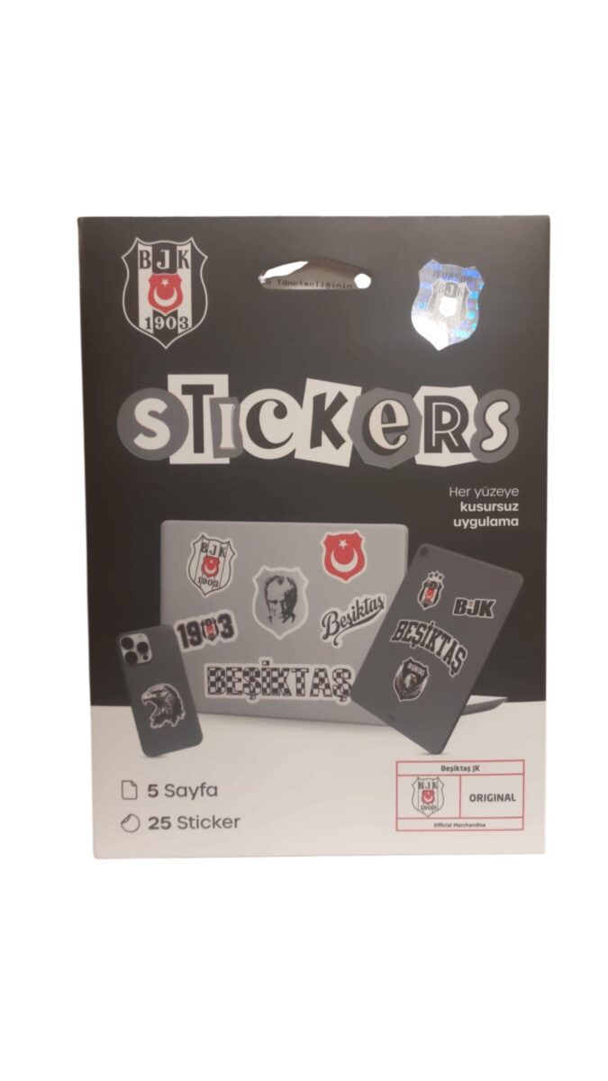 besiktas siyah sticker paketi 25 adet 518533.jpg