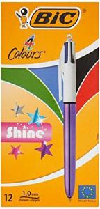 bic 951351 tukenmez kalem shine 4 colours mor govde 12 li 1 paket 12 adet 181961.jpg
