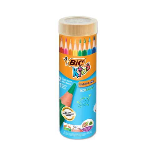 Bic Evolution Üçgen Jumbo Boya Kalemi 12+1 Metal Tüp 958192