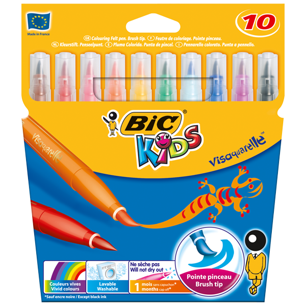 bic keceli kalem 10 renk firca uc visa 828964 55610.png