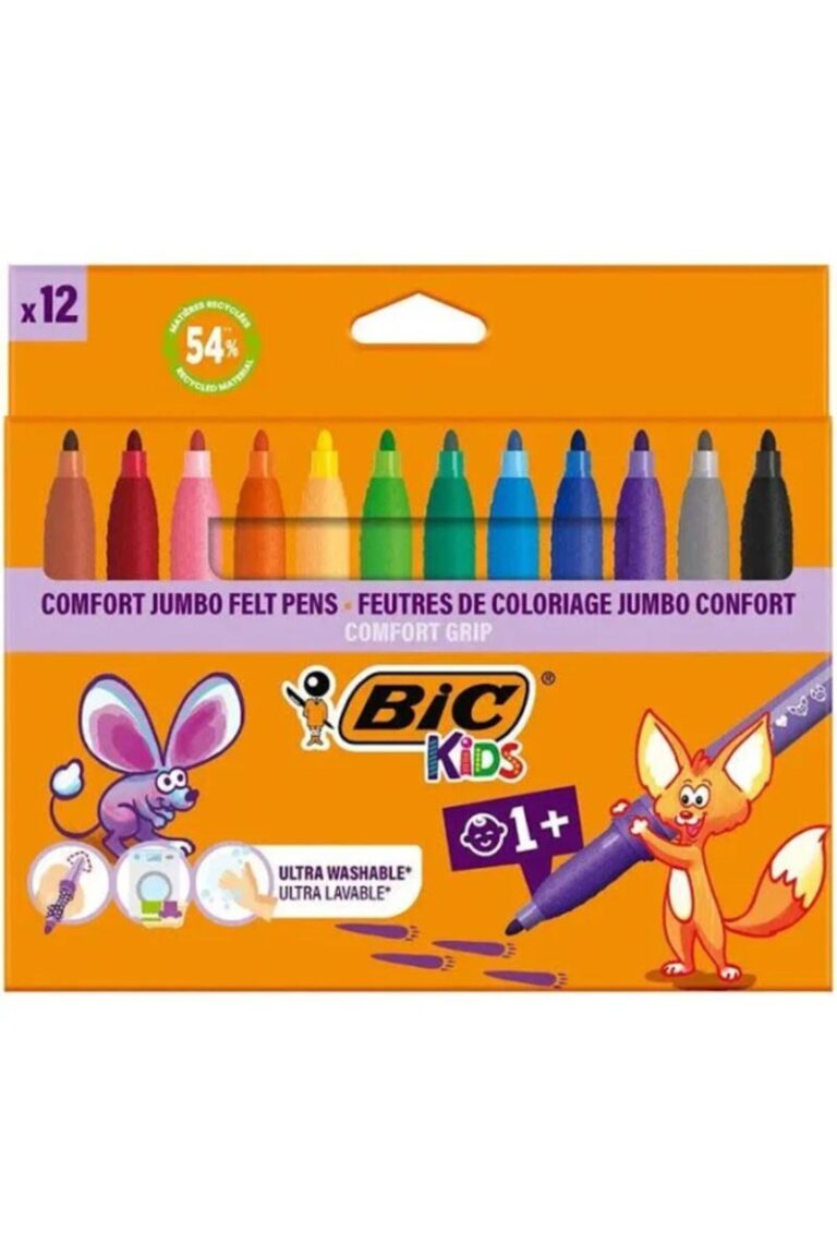 bic keceli kalem comfort jumbo 12 renk 517250 467473.jpg