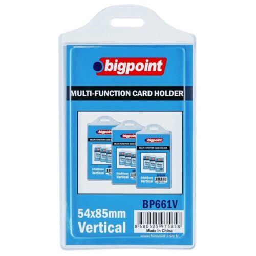 Bigpoint Kart Kabı Çok Amaçlı Soft Dikey 54X85 Mm Bp661V (5 Li Paket)