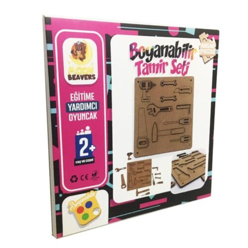 Moon Beavers Boyanabilir Tamir Seti Eğitici Ahşap Oyuncak