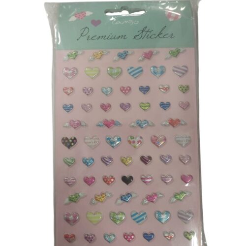 Bu-Bu Puf Melek Kalp Sticker