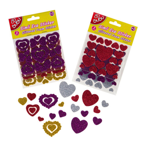 Bu-Bu Simli Eva Sticker 3 Parça Karışık Pvc Bubu00086
