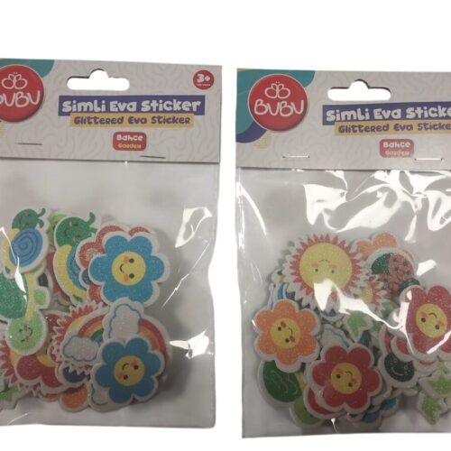 Bu-Bu Simli Eva Sticker Bahçe