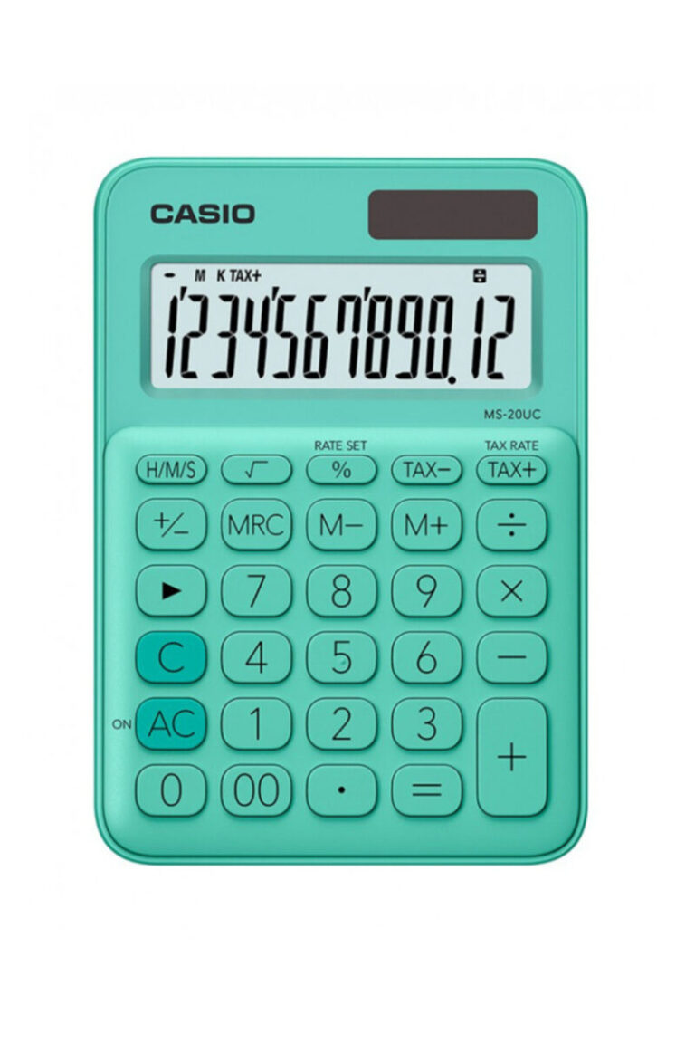 casio ms 20uc gn 12 hane yesil masa ustu hesap makinesi 509257.jpg