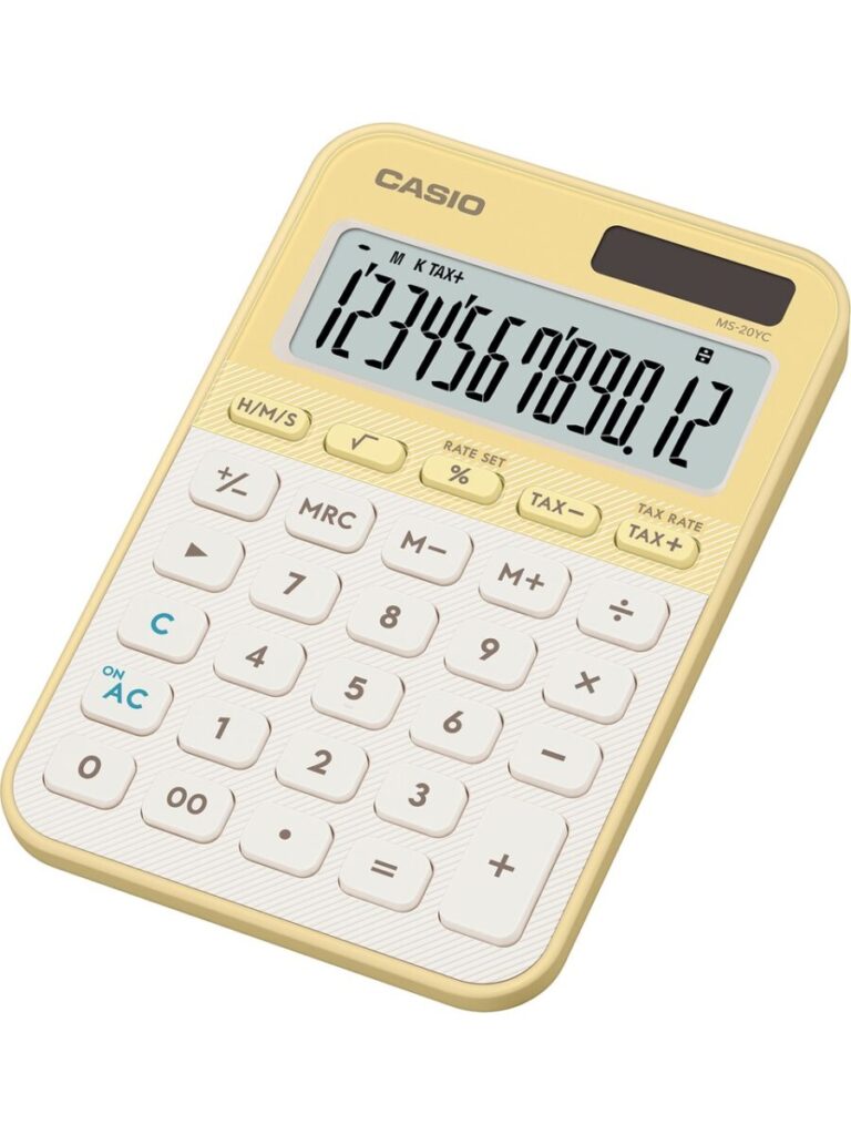 casio ms 20yc ly 12 hane pastel sari krem masa ustu hesap makinesi 516784.jpg