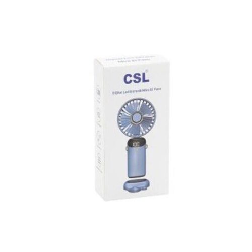 Csl F100 Şarjlı Mini Fan Mavi