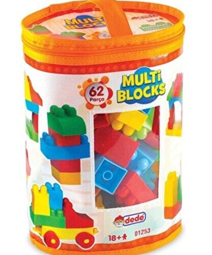 Dede Oyuncak Multi Blocks Blok Seti Çantalı Lego (62 Parça) 01253