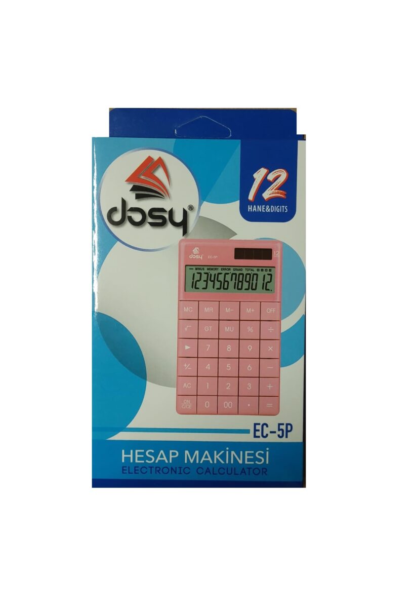 dosy hesap makinesi pembe orta boy ec 5 468730.jpg dosy hesap makinesi pembe orta boy ec 5 468730.jpg