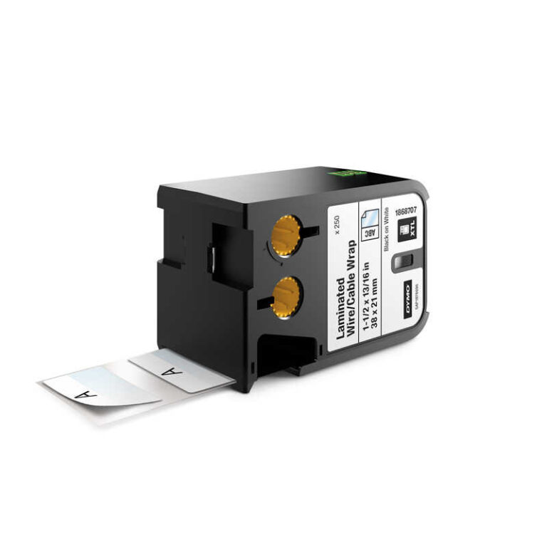 dymo 1868705 xtl laminetel 21 x 39 beyaz siyah 250 etiket 433207.jpg