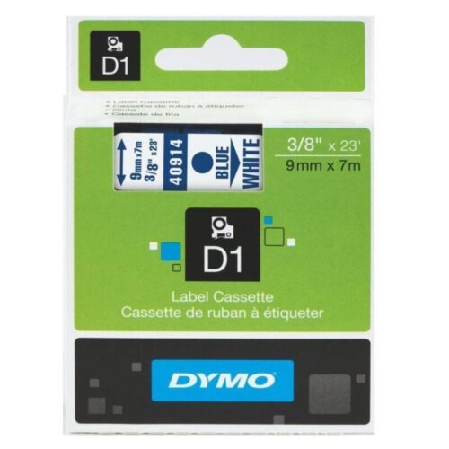 Dymo D1 Şerit 9 Mm X 7 Metre Beyaz/ Mavi 40914