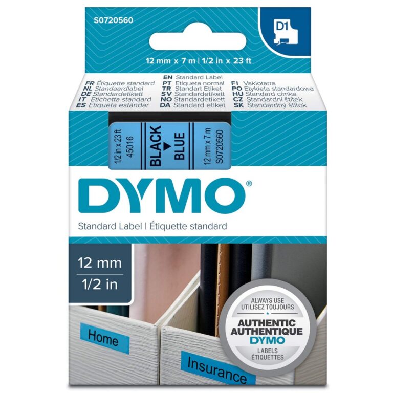 dymo d1 yedek serit 12 mmx 7 metre mavi siyah 45016 s0720560 433222.jpg