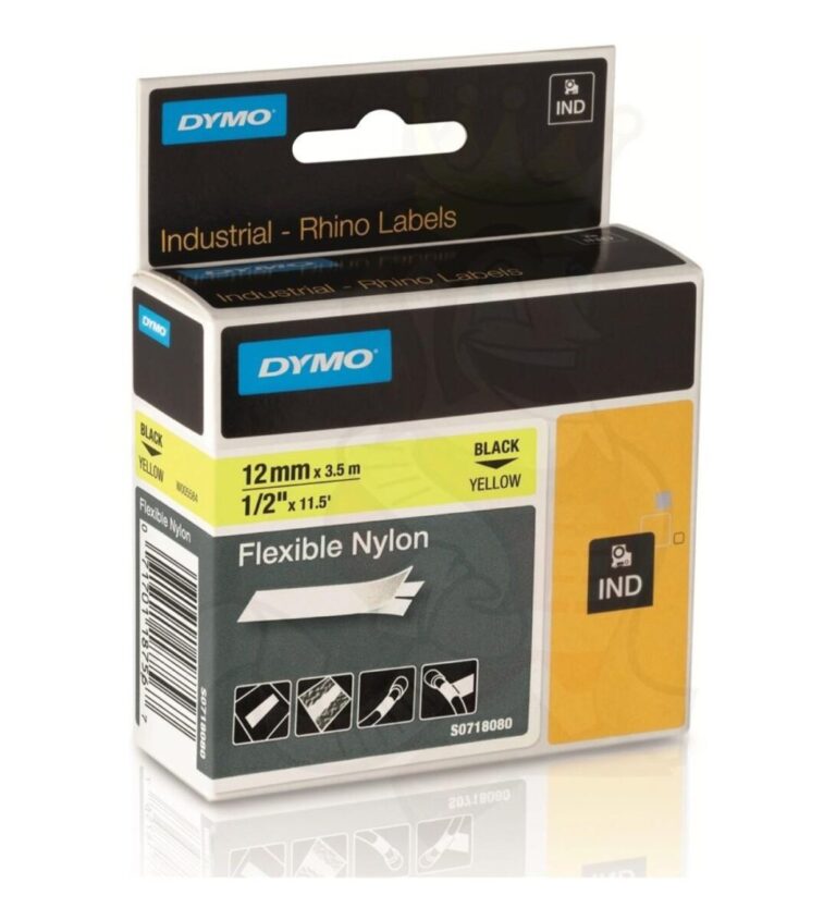 dymo rhinopro esnek naylon 12mmx3 5m sari siyah 470289.jpg