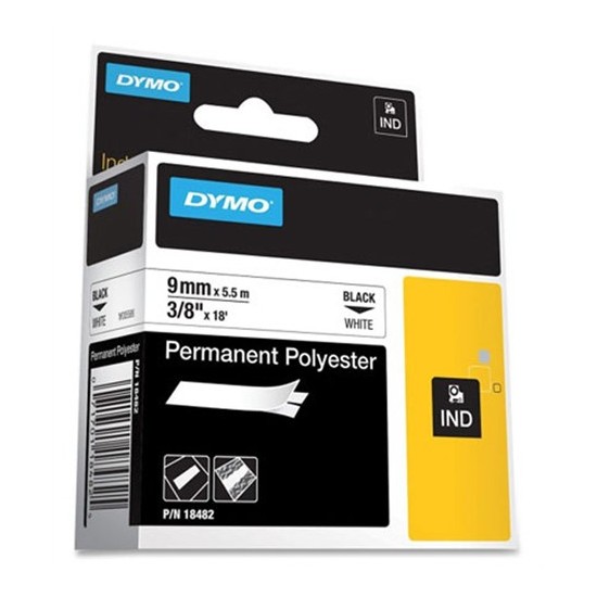 dymo rhinopro sabitpolyster serit 9mmx5 5metre beyaz siyah 18482 383400.jpg