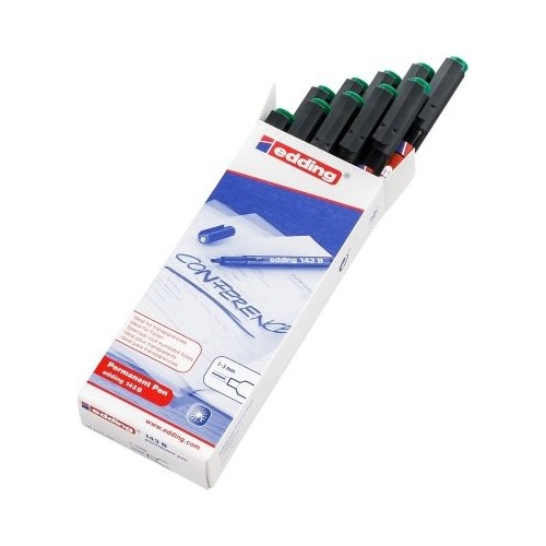 edding 143b asetat kalemi permanent b seri 1 3 mm kesik uc yesil 10 lu kutu 236902.jpg