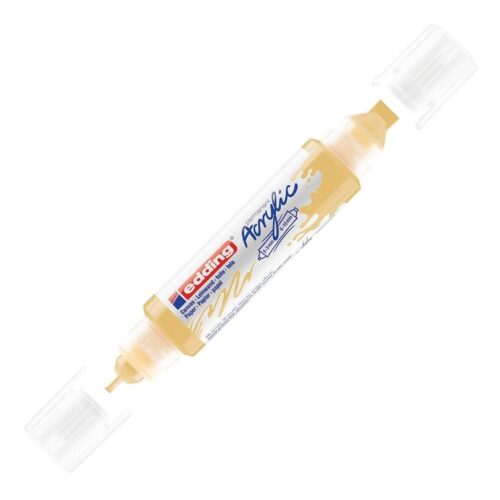 Edding Akrilik Kalem 3D Double Liner Pastel Sarı 915 (5 Li Paket)