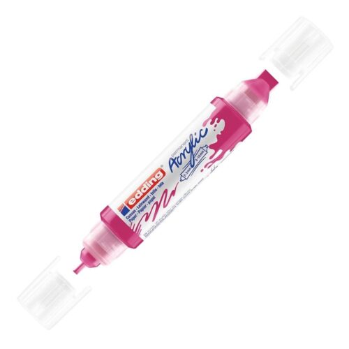 Edding Akrilik Kalem 3D Double Liner Telemagenta 909 (5 Li Paket)
