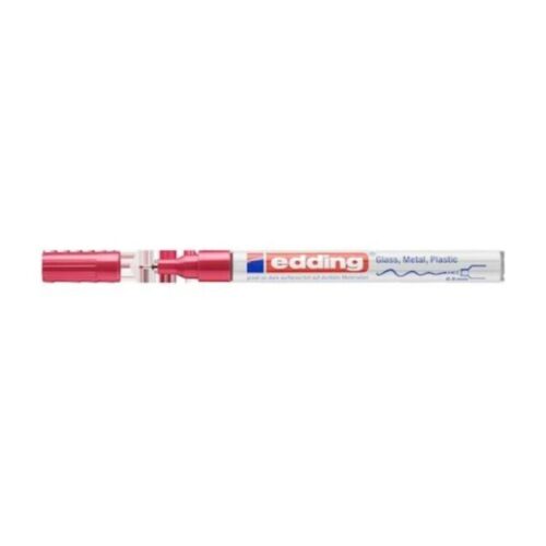 Edding 780 Tam Örtücü Boya Kalemi - Hobi Sanat Kalemi - Dekor Markörü 0.8Mm Kırmızı (10 Lu Paket)