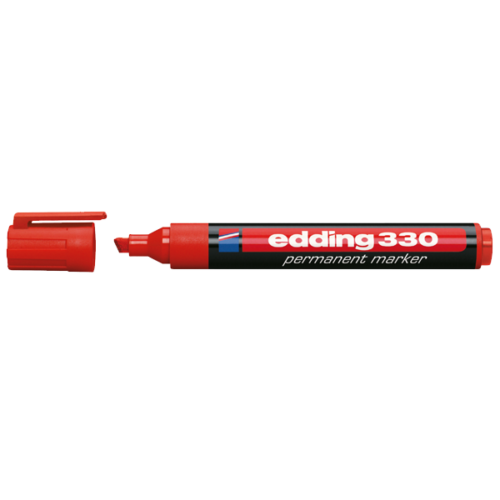 Edding E-330 Kırmızı Permanent Markör Kalemi 10 Lu Ed33002 (10 Lu Paket)