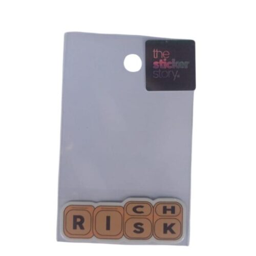 Ekstrafix Yapışkanlı Sudan Etkilenmeyen Sticker The Sticker Story Rıch - Risk Tss0269 (1 Adet)