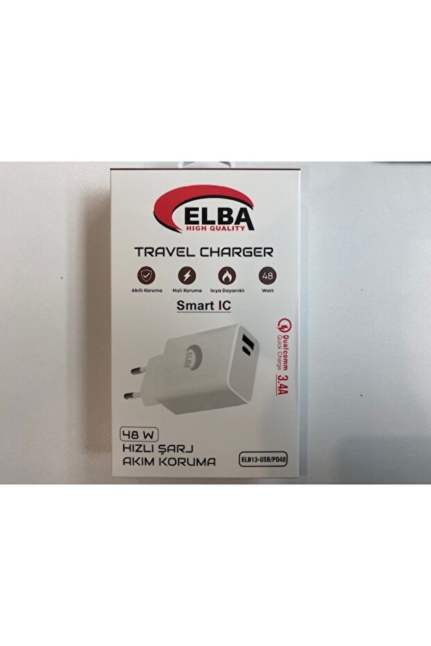 elba elb13 elb 48w 3 4a usb pd48 usb type c akilli koruma isiya dayankli hizli sarj ev sarj kafa 464548.jpg