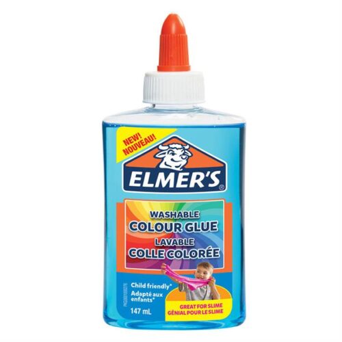 Elmers Şeffaf Renkli Slime Yapıştırıcı Mavi 147 ML 2109485