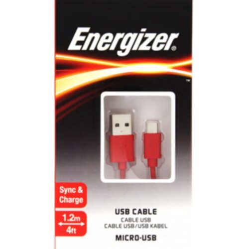 C12Ubmcgrd4 1.2 Metre Flat Micro Kırmızı Usb Kablosu