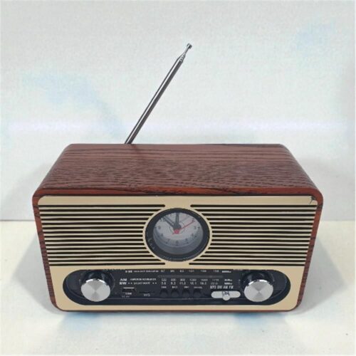 Everton Rt-566 Bluetooth-Usb-Sd-Fm Şarjlı Saatli Nostaljik Radyo