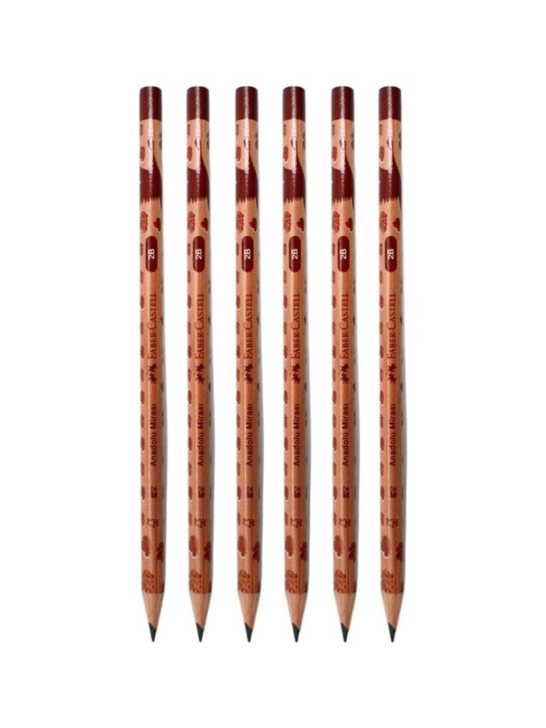 faber castell anadolu mirasi 2b kursun kalem 6 li paket 511360.jpg