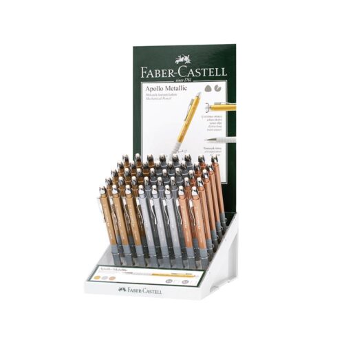 Faber-Castell Apollo Versatil Kalem 0.7 0.5 Metalik Renk (40 Lı Paket)