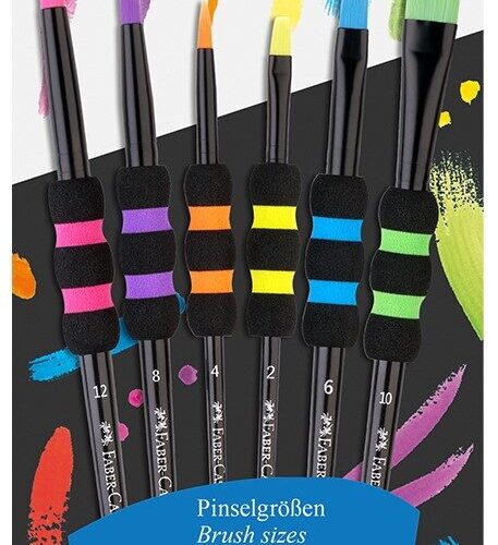 Faber-Castell Fırça Seti 6 Lı Blister Soft Touch Set 5600481622000
