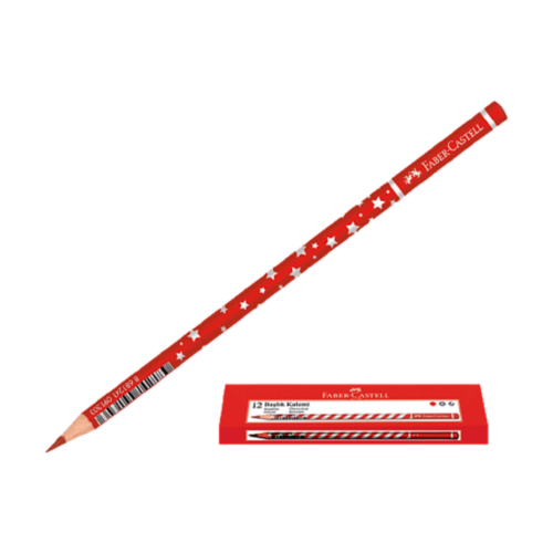 Faber-Castell Başlık Kalemi Yıldız Kırmızı 1131 450001 (12 Li Paket)