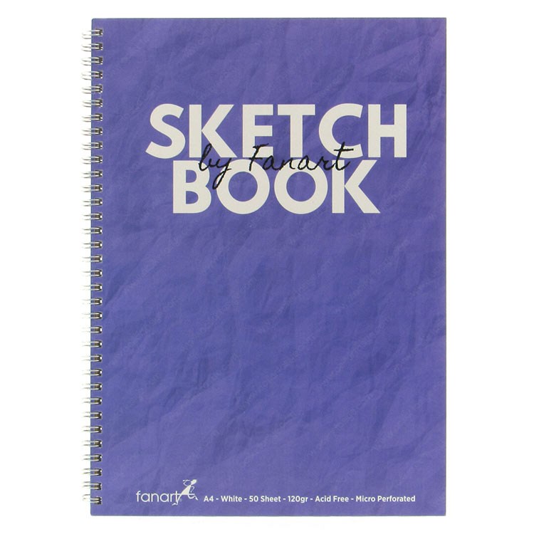 fanart academy sketch book eskiz cizim defteri 120 gr spiralli 50 yaprak a4 mor 361542.jpg