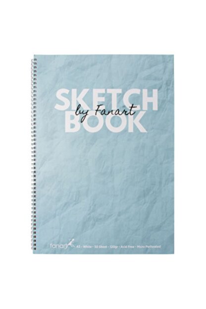 fanart academy sketch book eskiz cizim defteri 120 gr spiralli 50 yaprak a4 turkuaz 361538.jpg